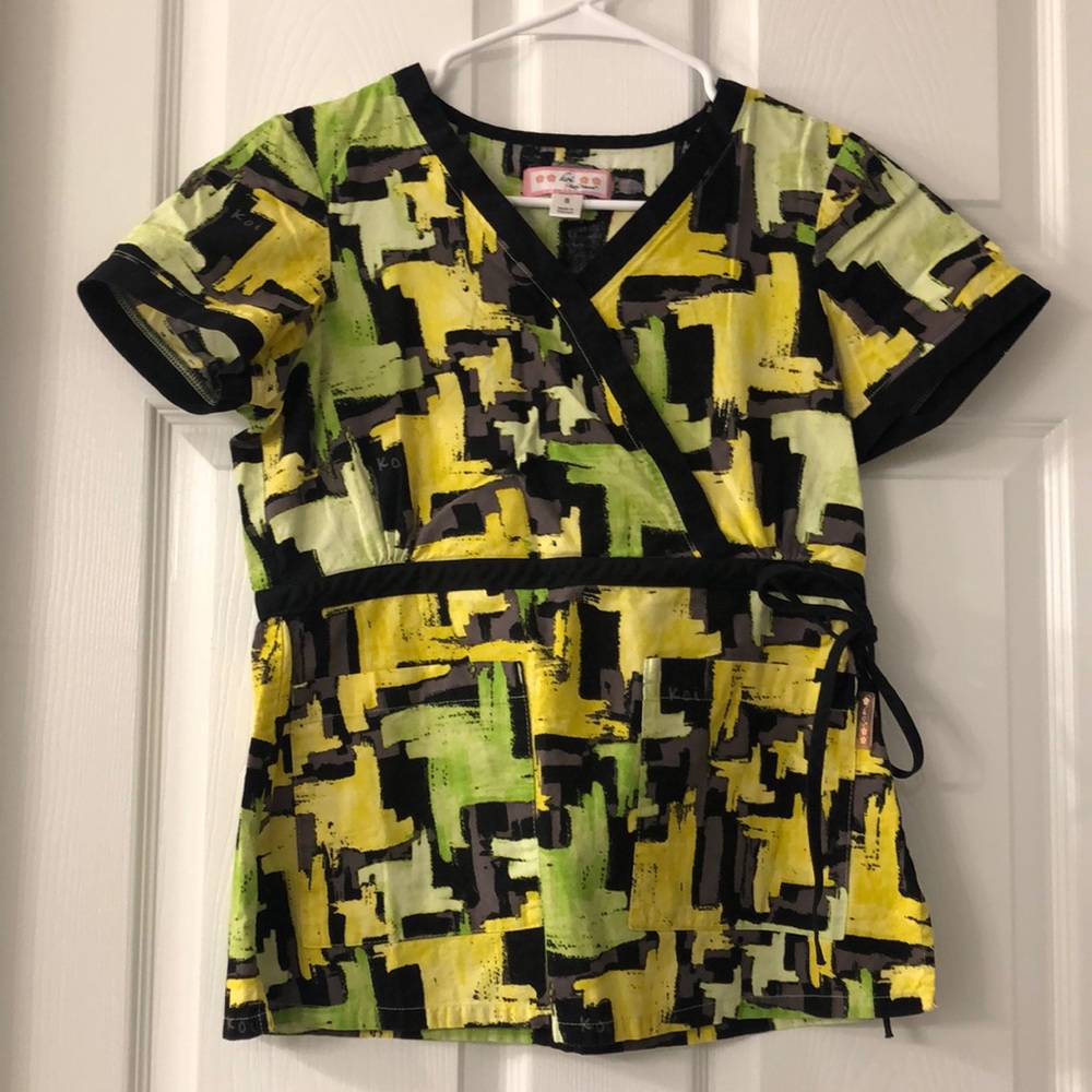 Koi Scrub Top